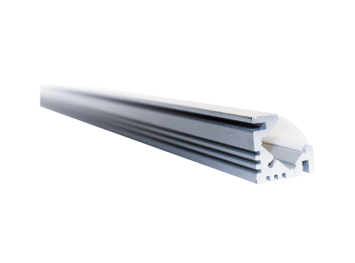 The LV-LB-V3-FR is a corner surface mounted aluminum extrusion designed to protect and enhance LED strip installations. It comes with a frosted PC cover to diffuse light evenly and reduce glare. LV-LB-V3-FR