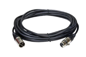 50ft Long power cable with XLR waterproof connector