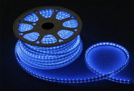 120V RGB LED Strip Light in Blue Color 120V AC RGB eStrip