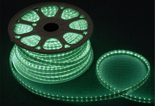 120V RGB LED Strip Light in Green Color 120V AC RGB eStrip